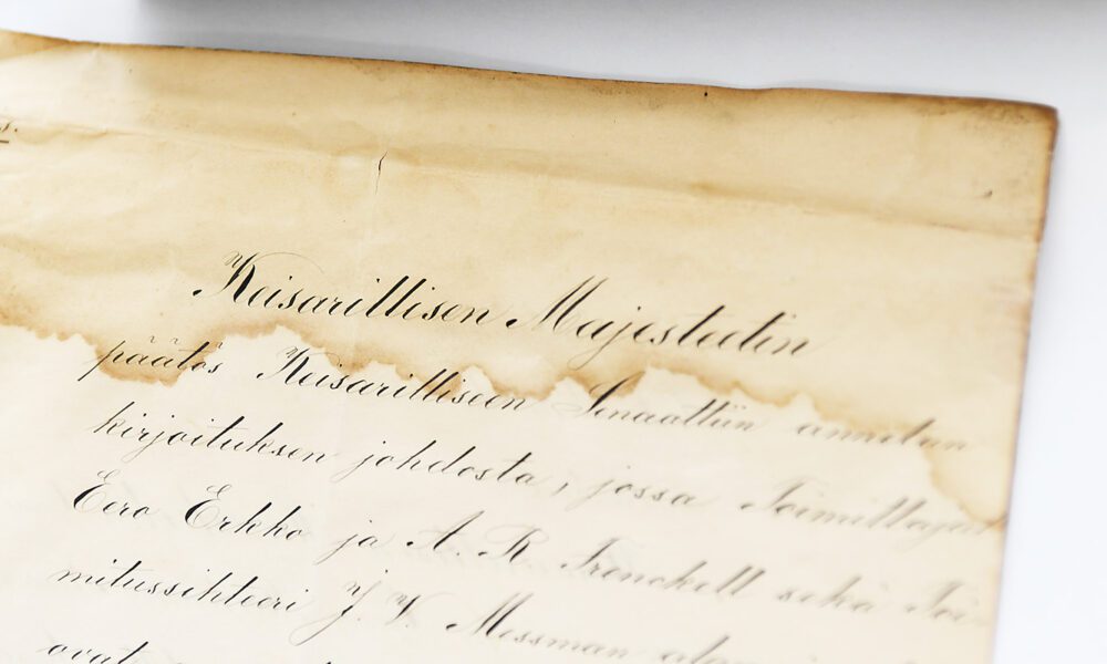 Merkki mukaan arkistojen valtakunnalliseen työnjakoon