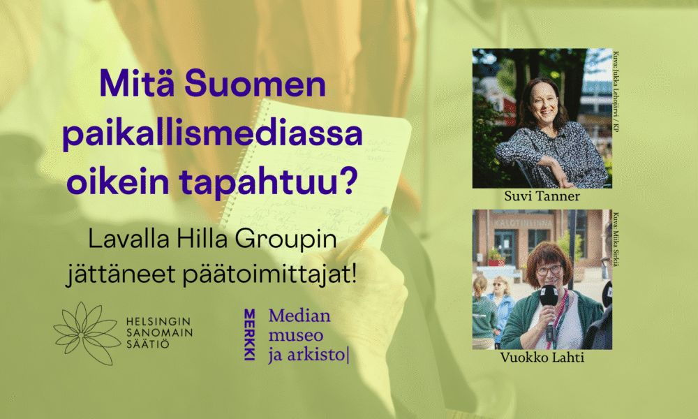 Keskustelutilaisuus: Mitä Suomen paikallismediassa oikein tapahtuu?
