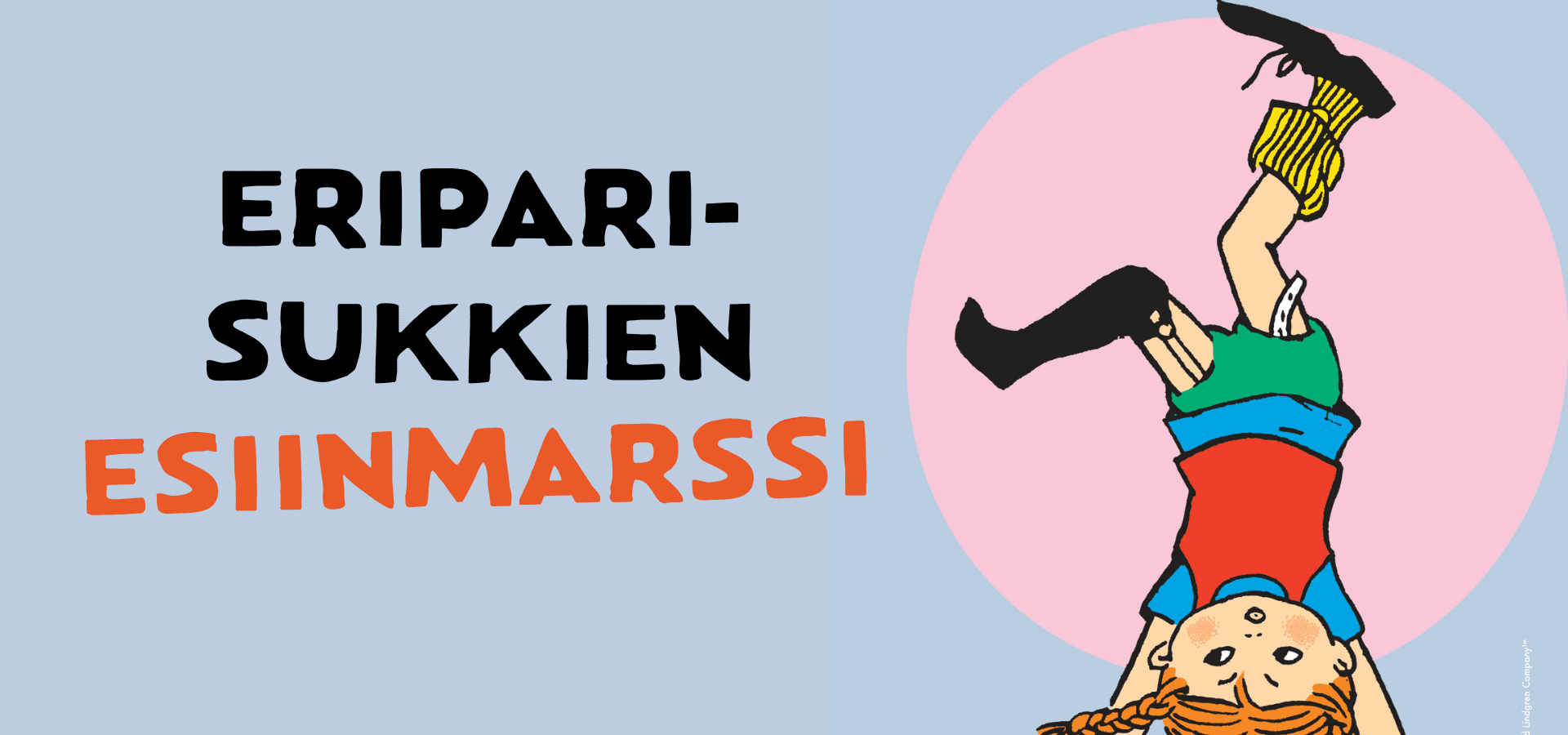 Peppi Pitkätossu -kuvitus ja teksti Eriparisukkien esiinmarssi