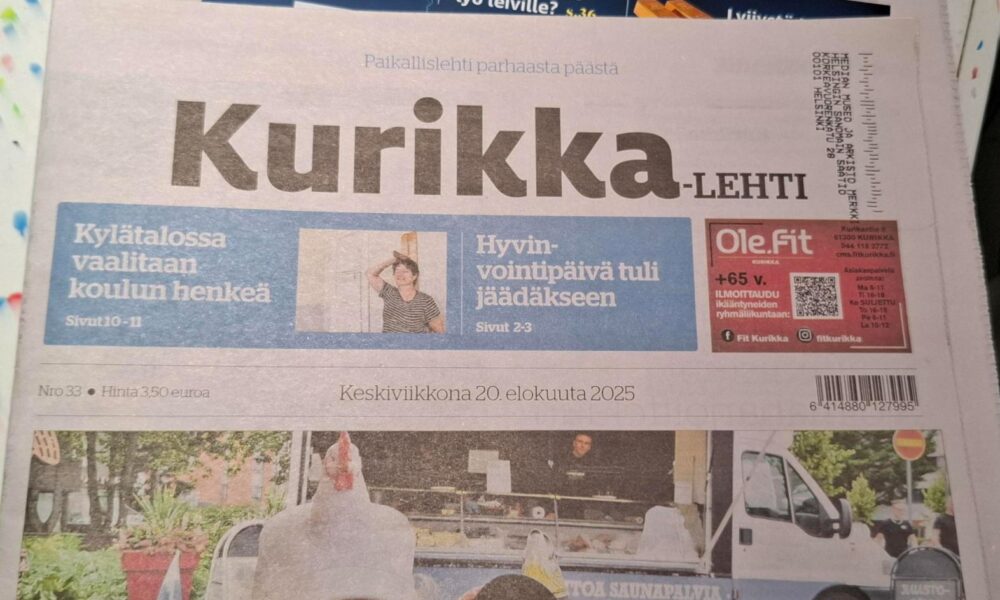 Kurikka-lehti jatkaa paikallislehtikampanjaa