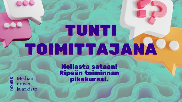 Tunti toimittajana -tiedotuskuva