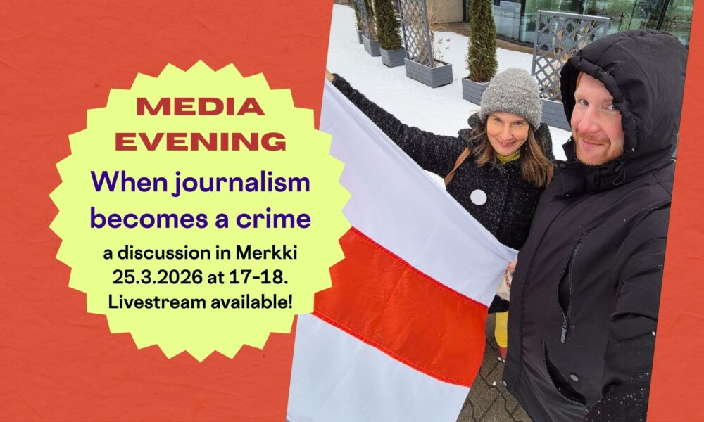 Media evening: When journalism becomes a crime