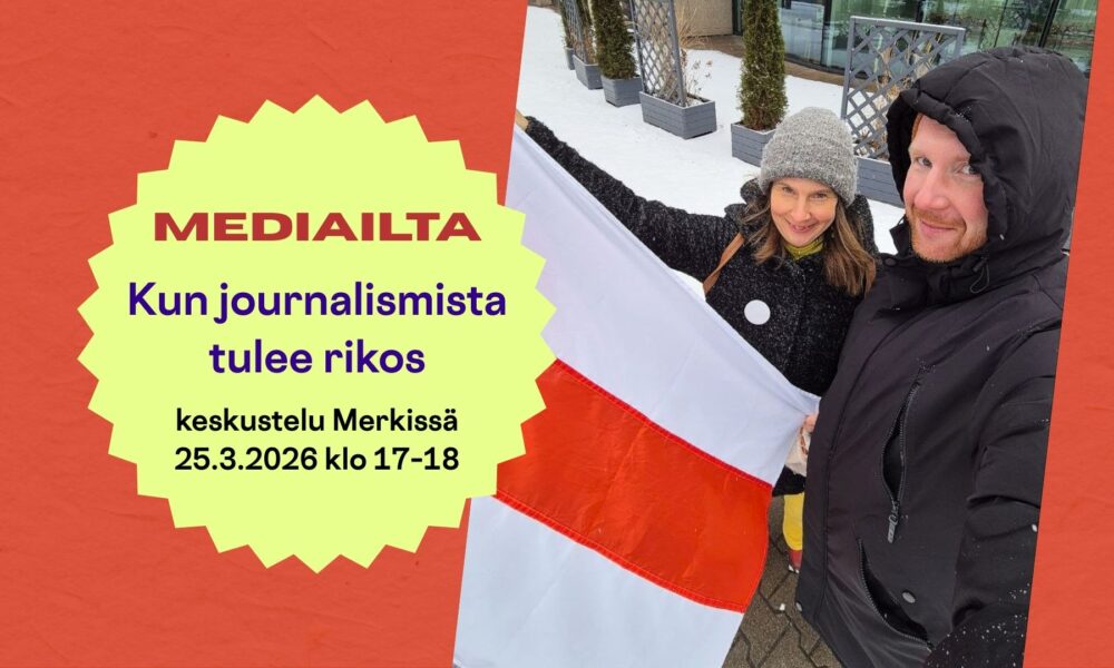 Mediailta: Kun journalismista tulee rikos