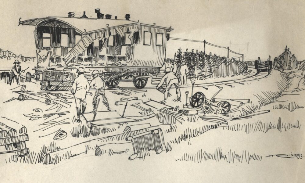 Sotaisia sanomalehtiä ja suistuneita junia arkiston arjessa