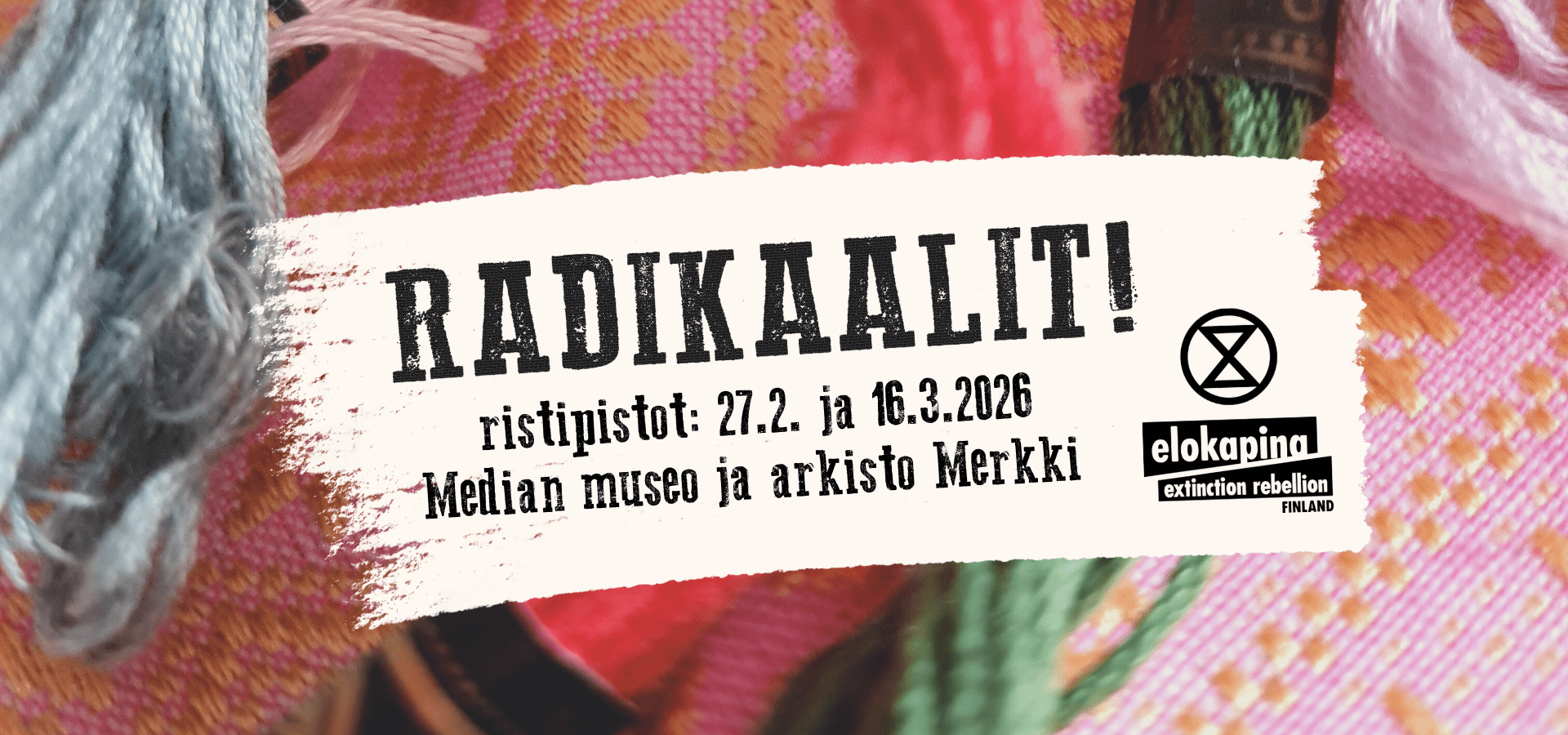 Radikaalit ristipistot -tapahtuman mainoskuva