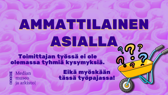 Ammattilainen asialla -työpajan mainoskuva