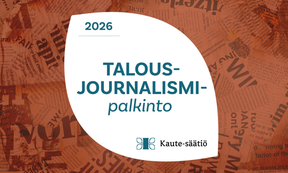 Talousjournalismi-palkinnon julkistustilaisuus